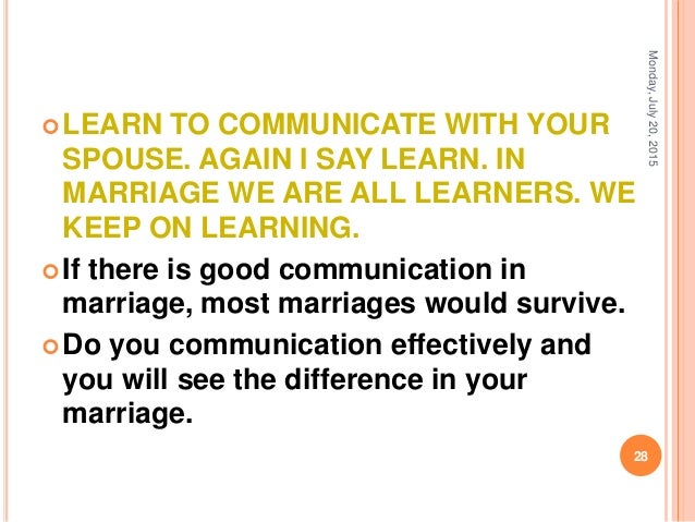 How To Learn To Promulgate In A Marriage How To Learn To Communicate In A Marriage